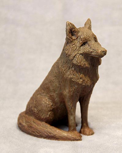Marnie Sinclair sculpture of a fox in bronze
