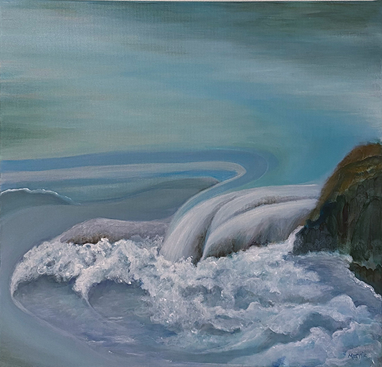 Marnie Sinclair, acrylic painting, "Ebb Tide"